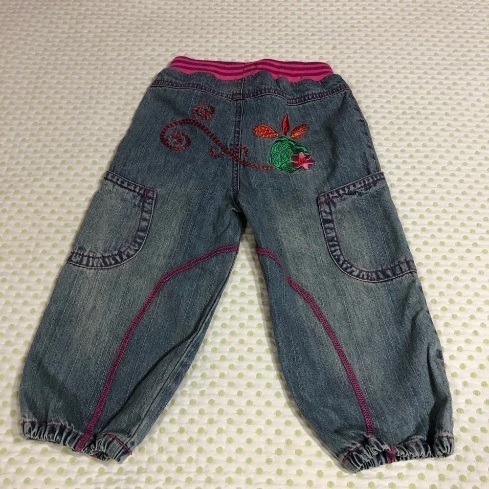 ME TOO-GIRL JEANS SIZE 2Y PINK & BLUE NWT